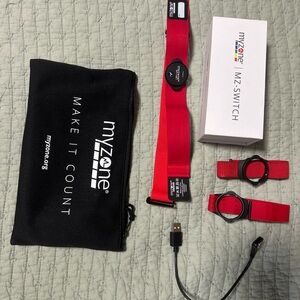 MZ-Switch Red Heart Rate Monitor and Accessories